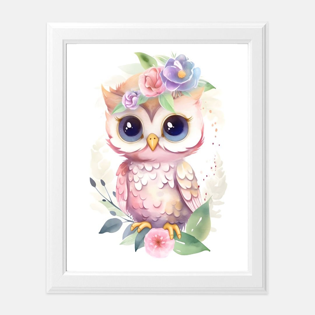 Baby Owl- Print 8 x10
