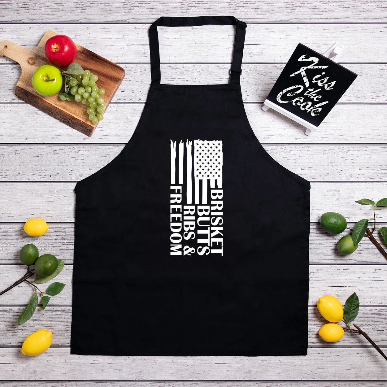 Brisket Flag Apron (Full-Length)
