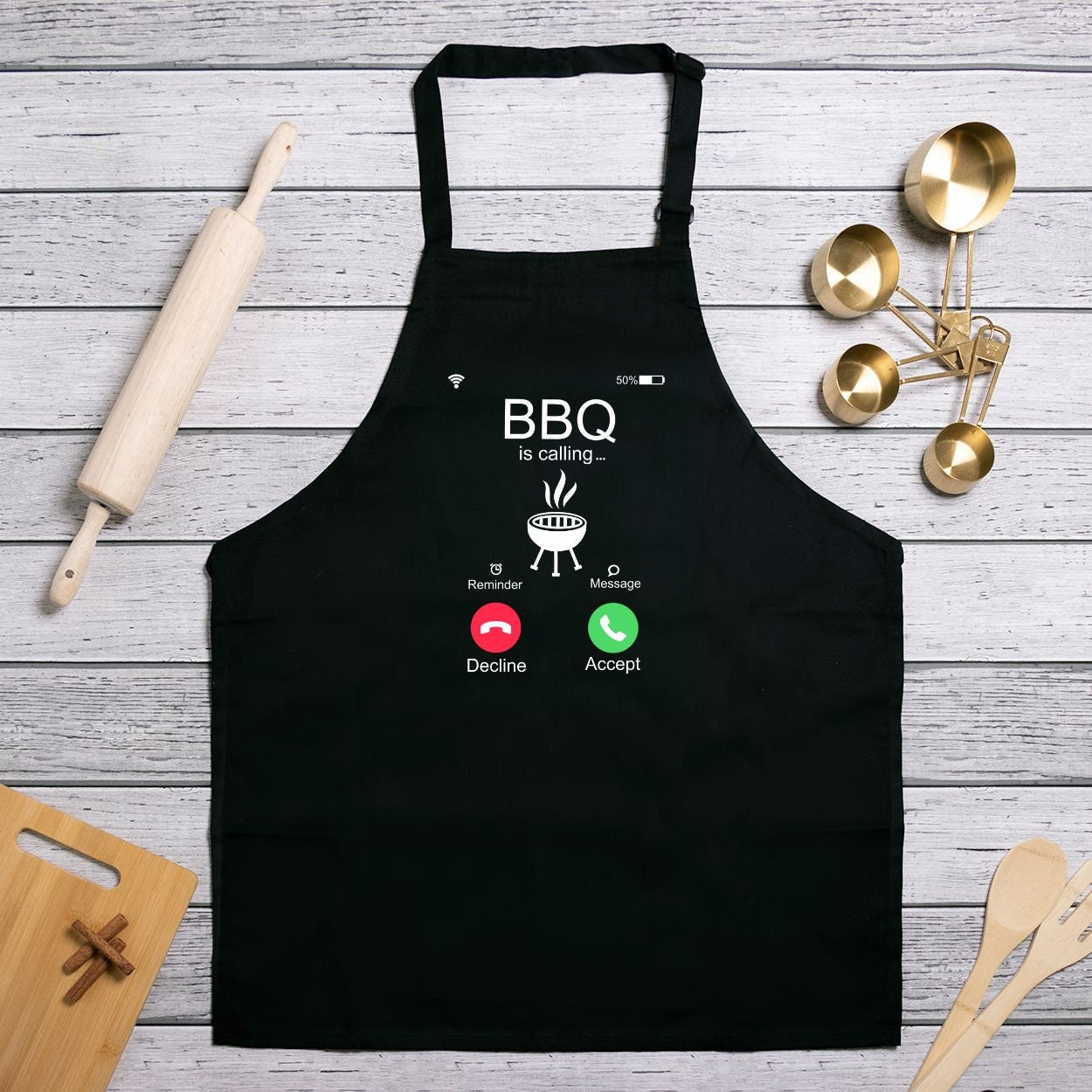 BBQ is calling Apron (Full-Length)