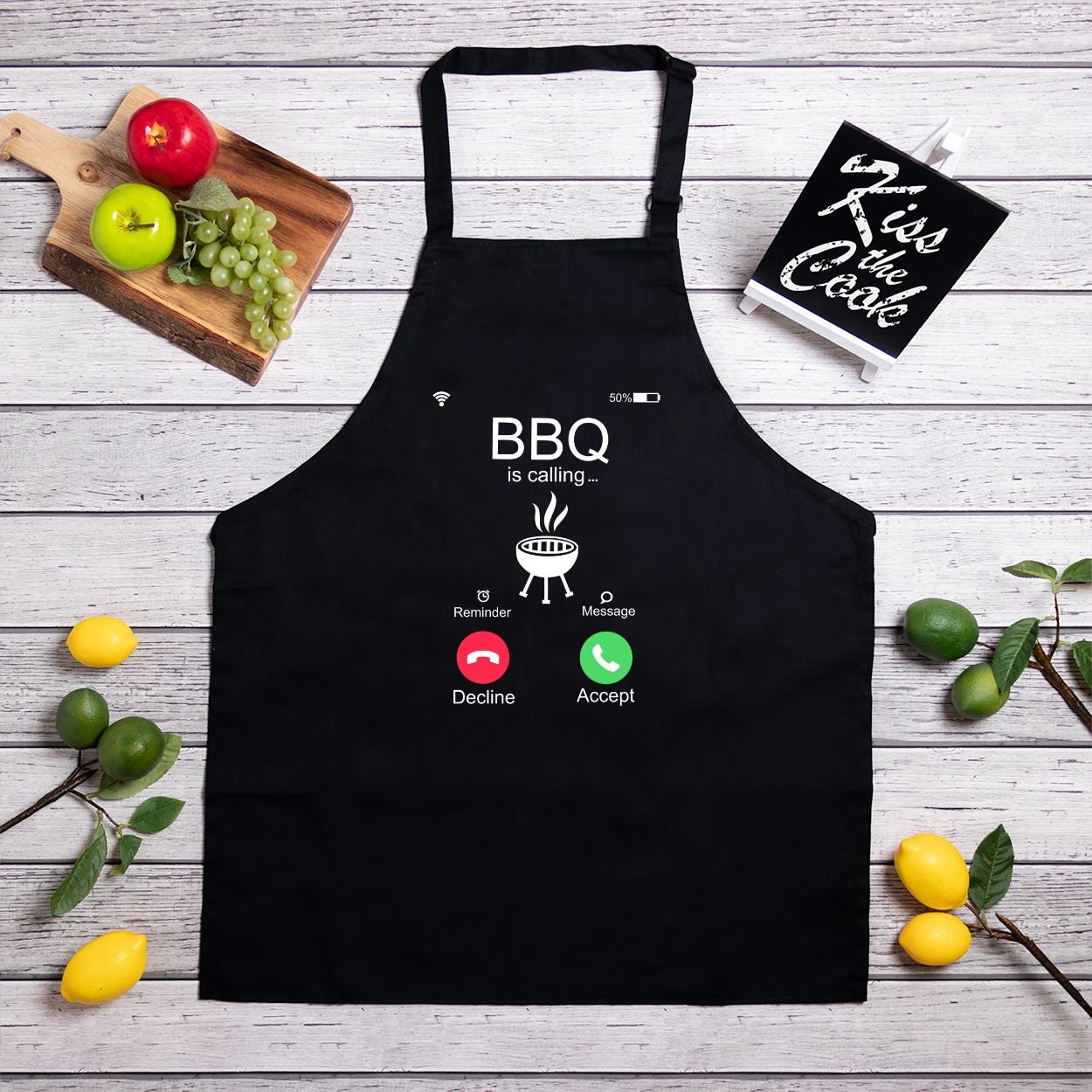 BBQ is calling Apron (Full-Length)