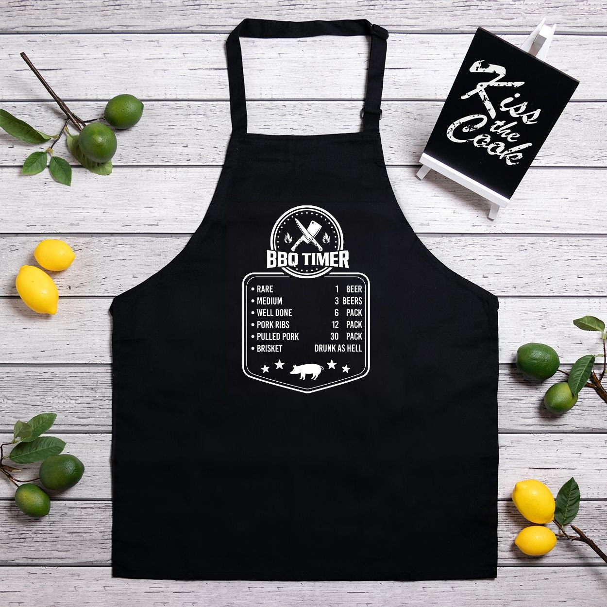 BBQ Timer Apron (Full-Length)