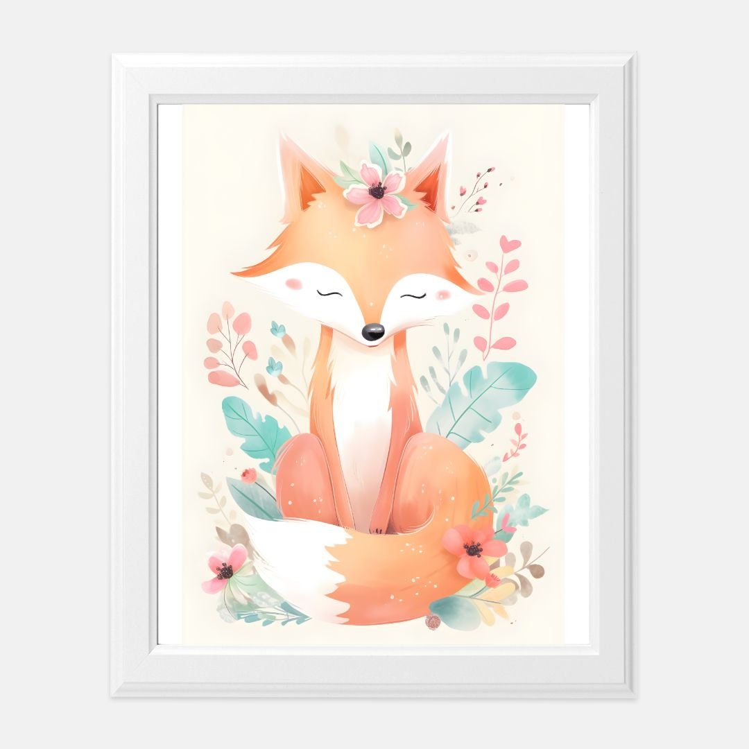 Baby Fox Print 8 x10