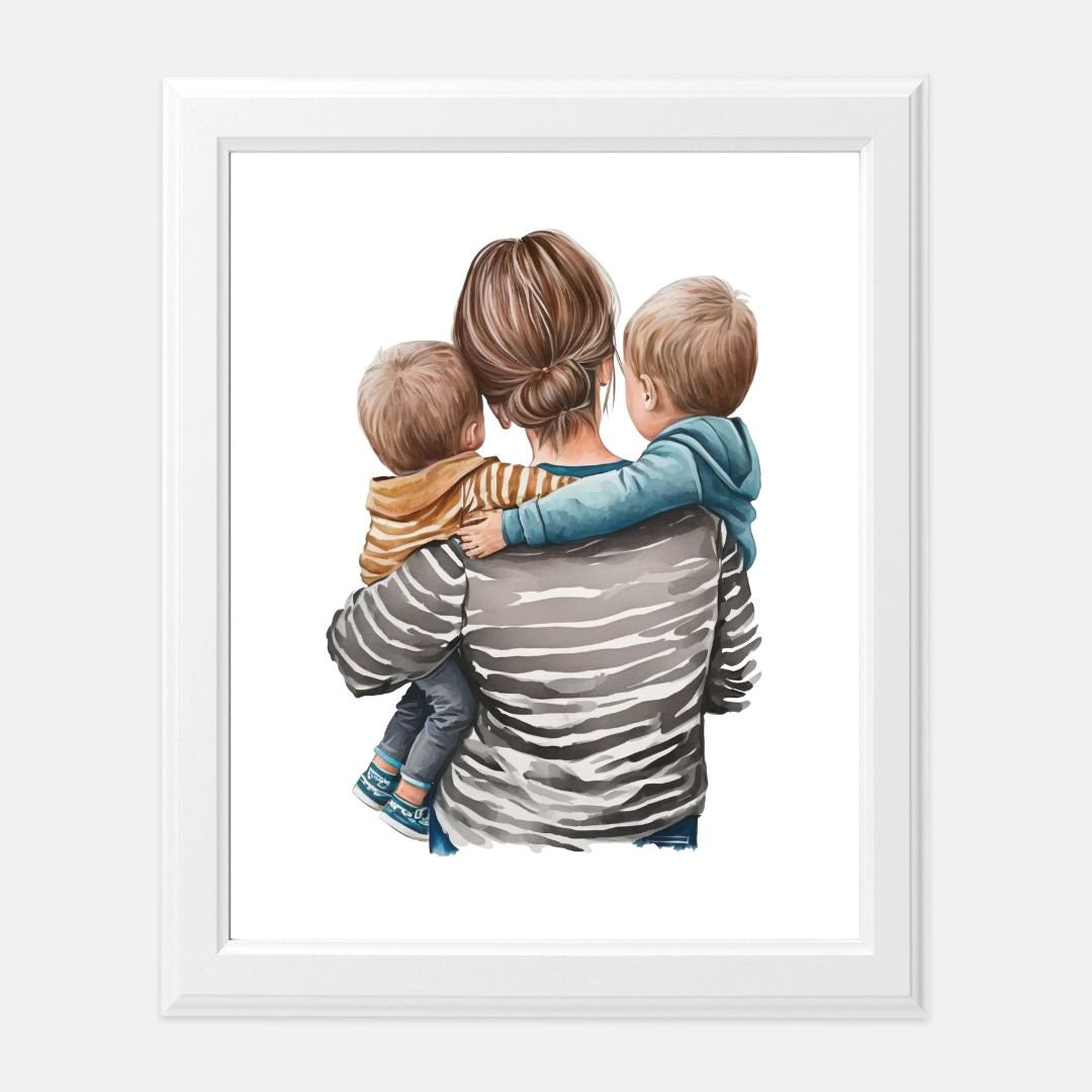 Mom of boys Print 8 x10
