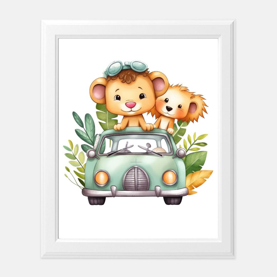 Let's Roll Animal Print 8 x10