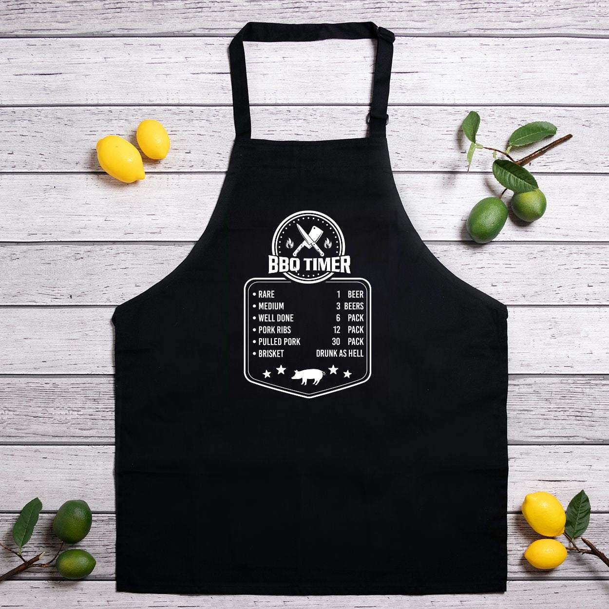BBQ Timer Apron (Full-Length)