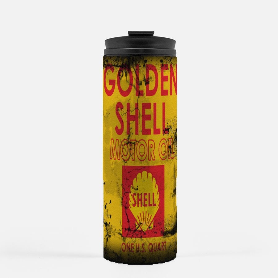 Vintage Golden Shell  Thermal Tumbler 16 oz.