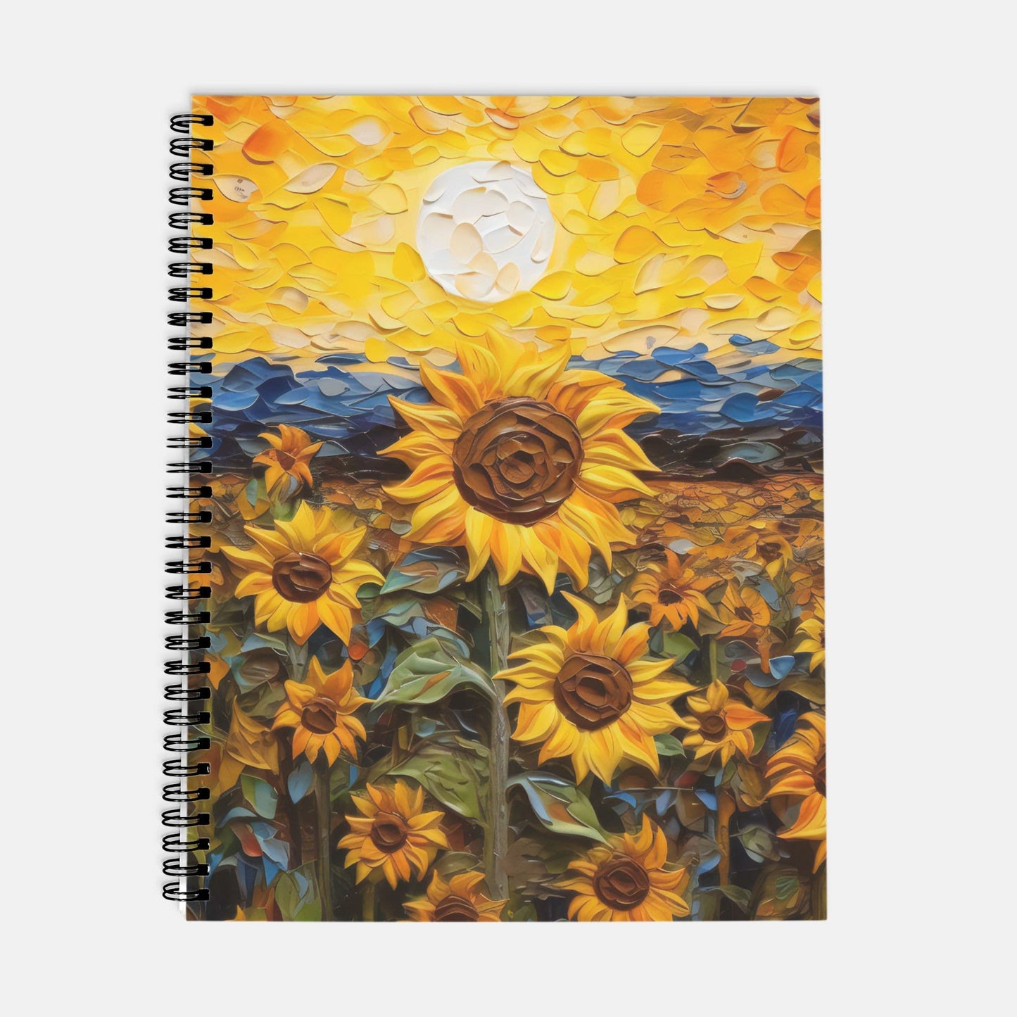 Sunflowers 3D Planner Hardcover Spiral 8.5 x 11
