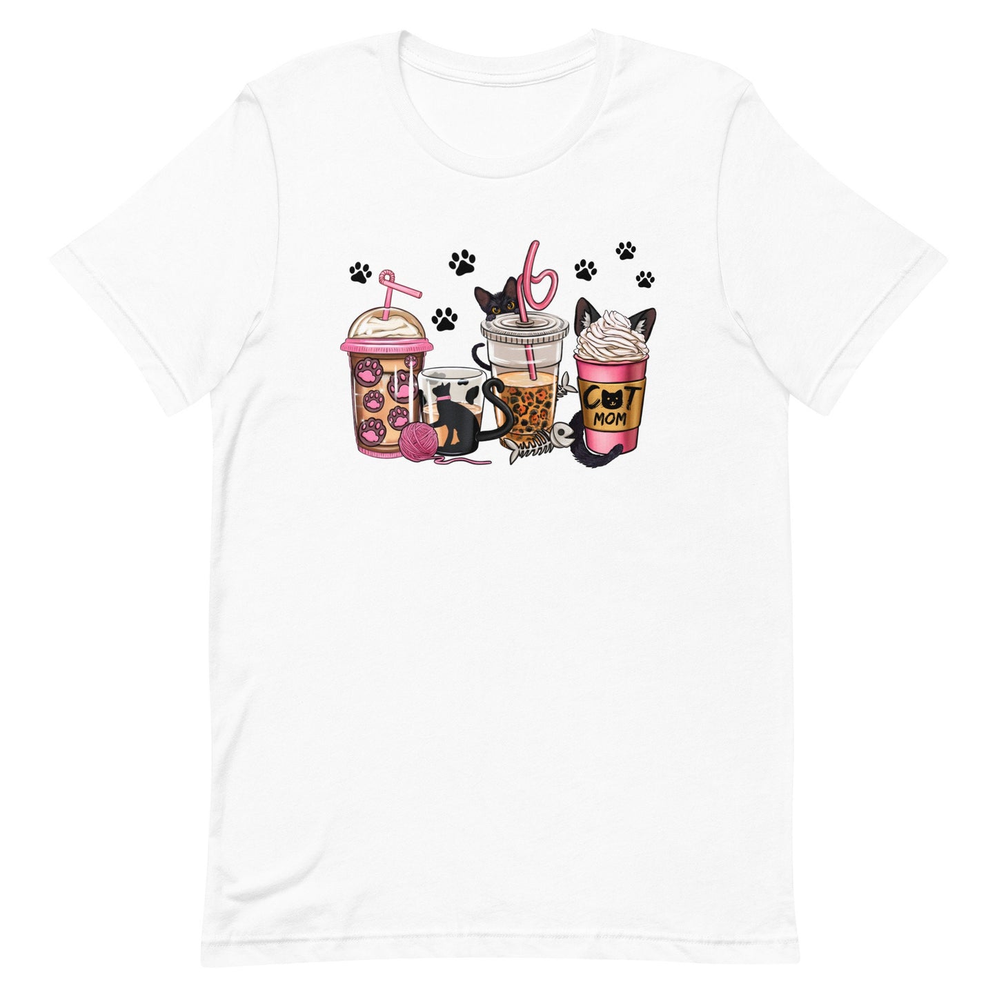 Cats and Coffee Unisex t-shirt