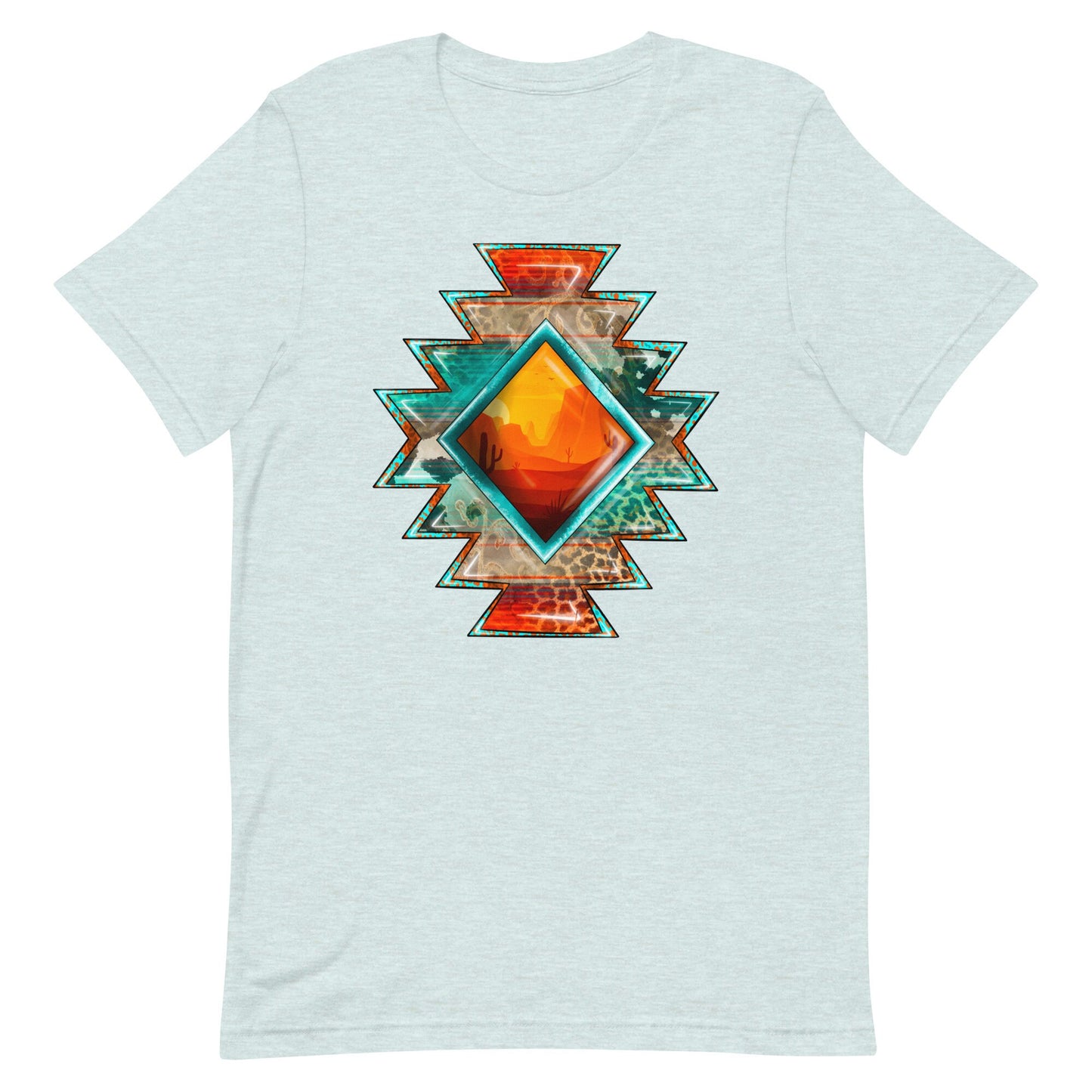 Aztec Sunset Design Unisex t-shirt
