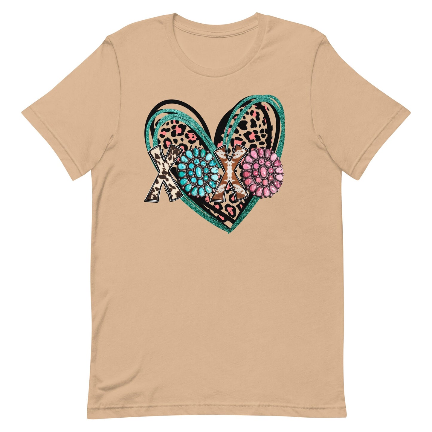 Western Print Heart Unisex t-shirt