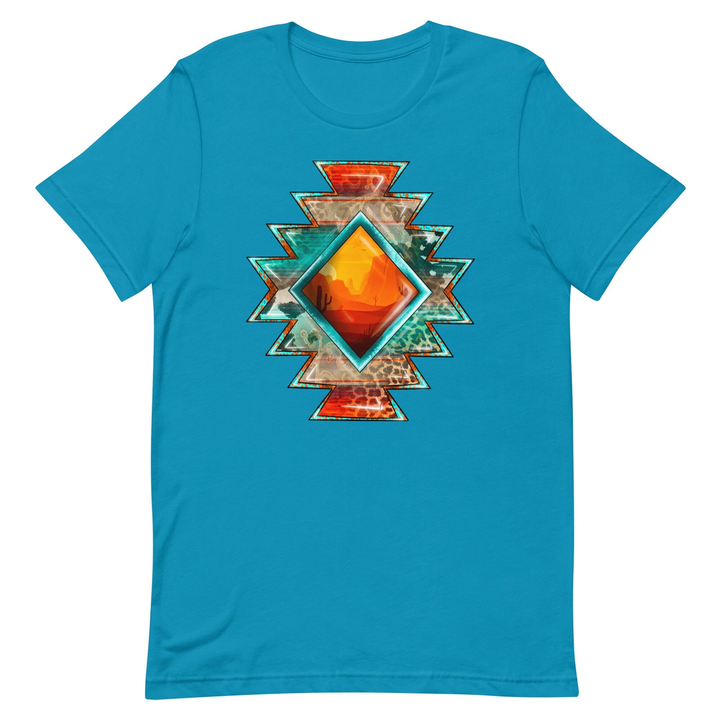 Aztec Sunset Design Unisex t-shirt