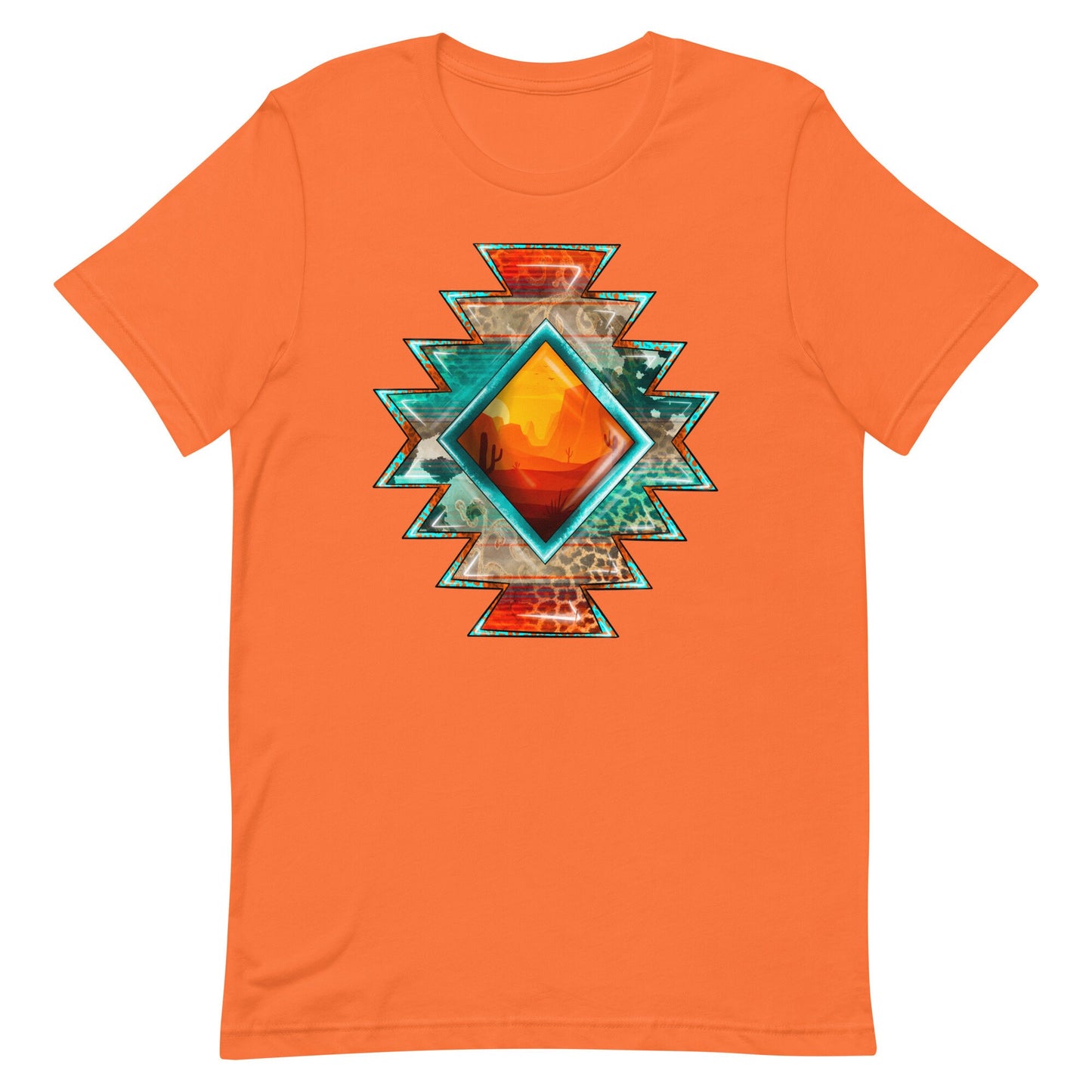 Aztec Sunset Design Unisex t-shirt