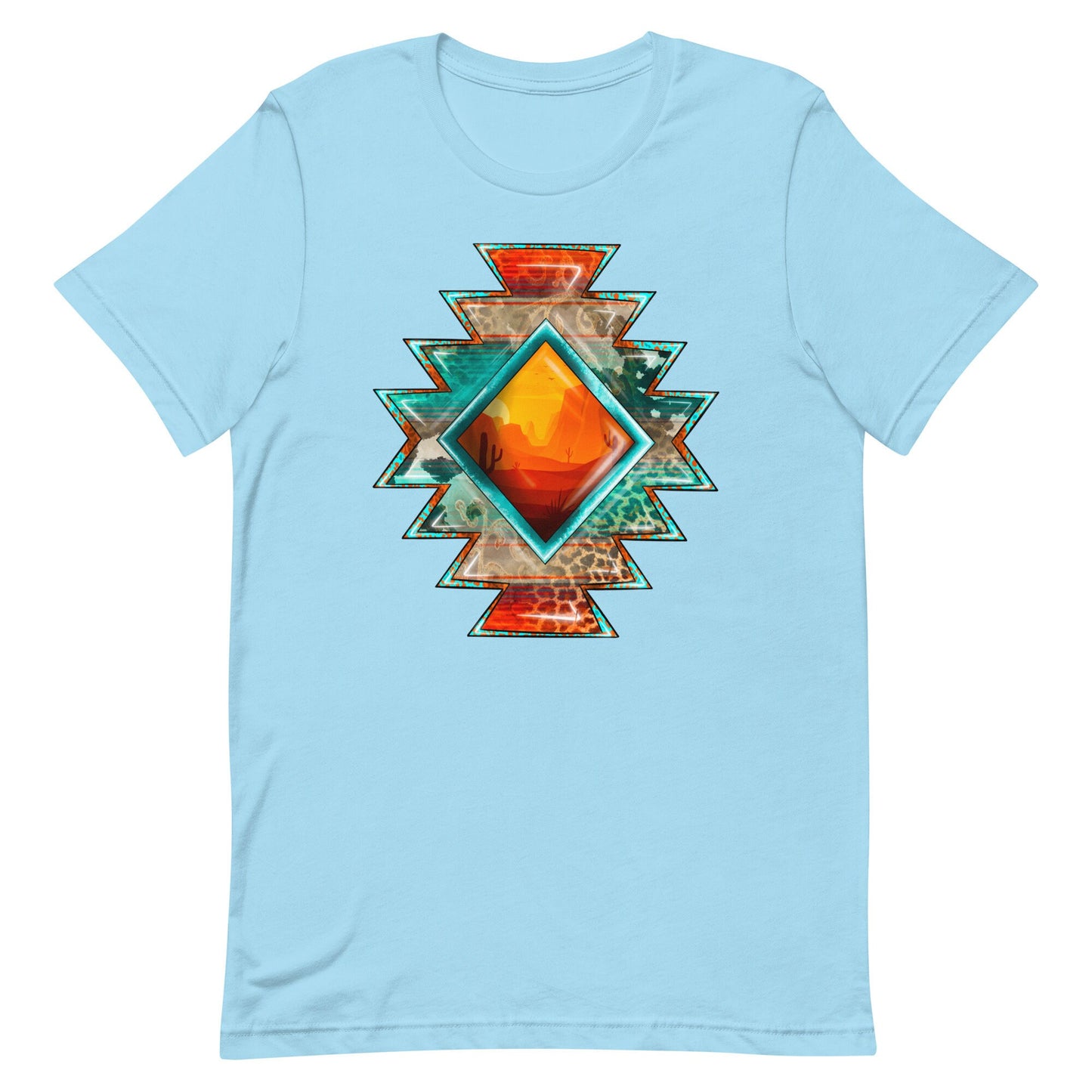 Aztec Sunset Design Unisex t-shirt