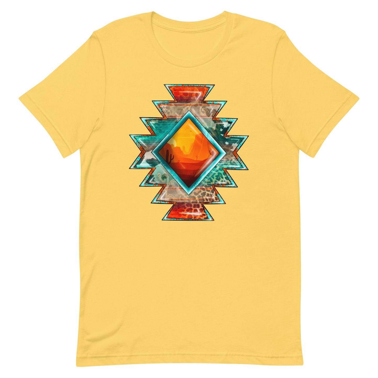 Aztec Sunset Design Unisex t-shirt