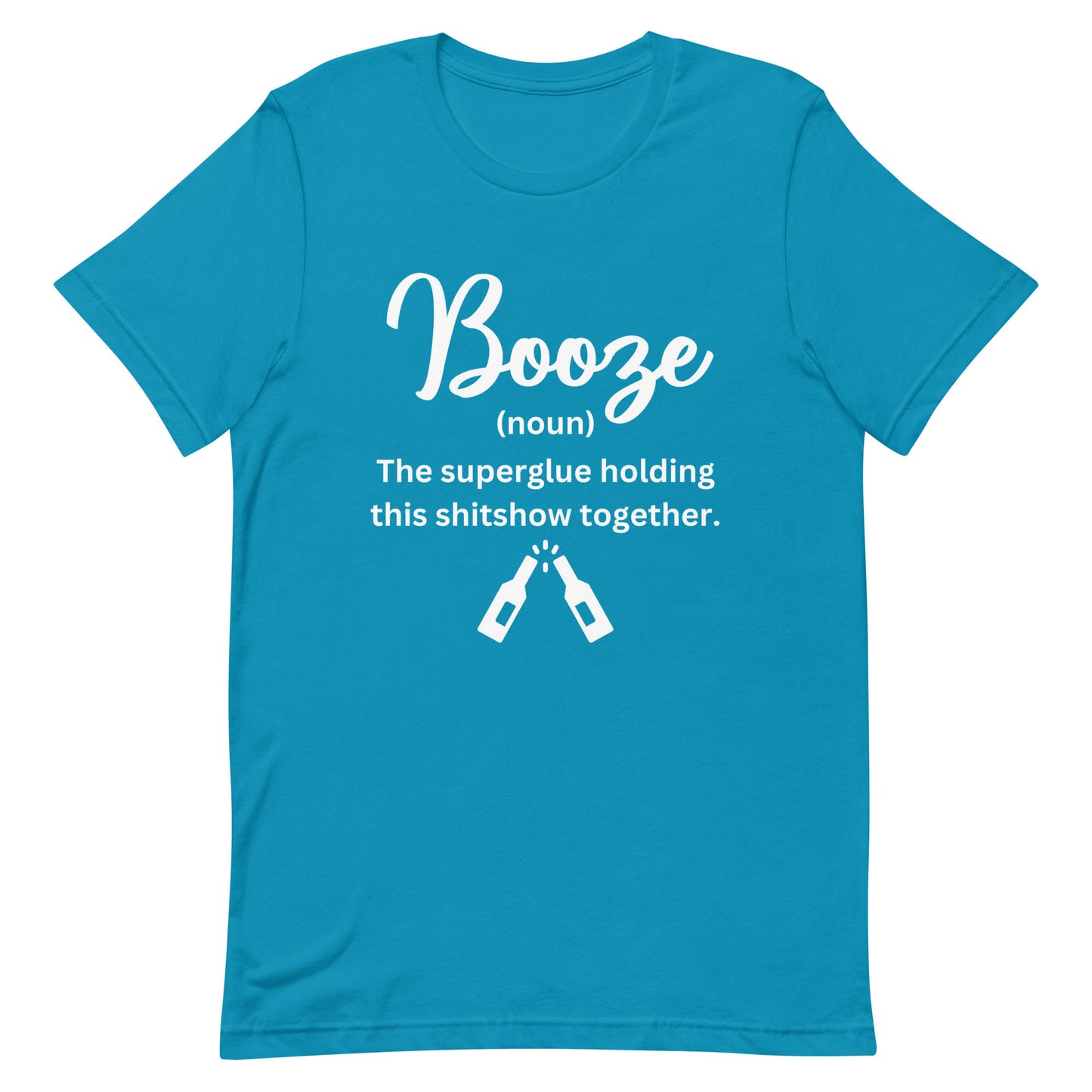 Booze White Print Unisex t-shirt