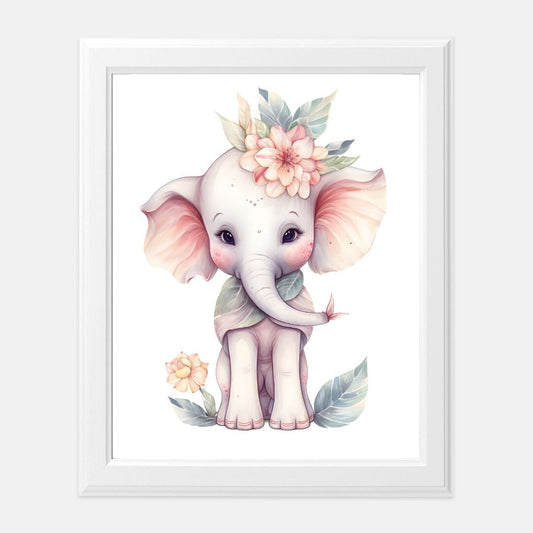 Baby Elephant Print 8 x10