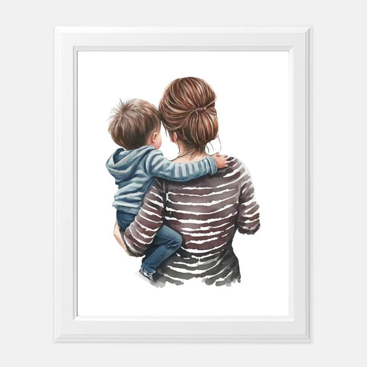 Mom and Son Print 8 x10