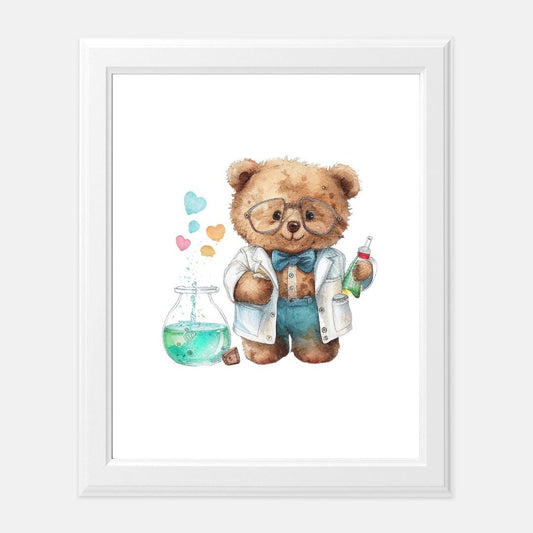 Einstein Teddy Print 8 x10
