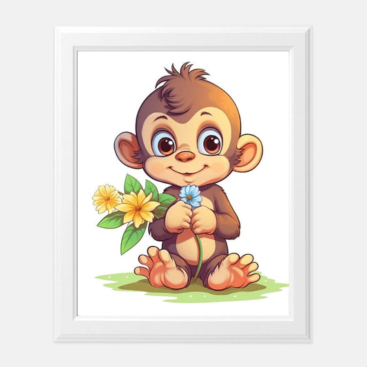 Monkey Love~Print 8 x10