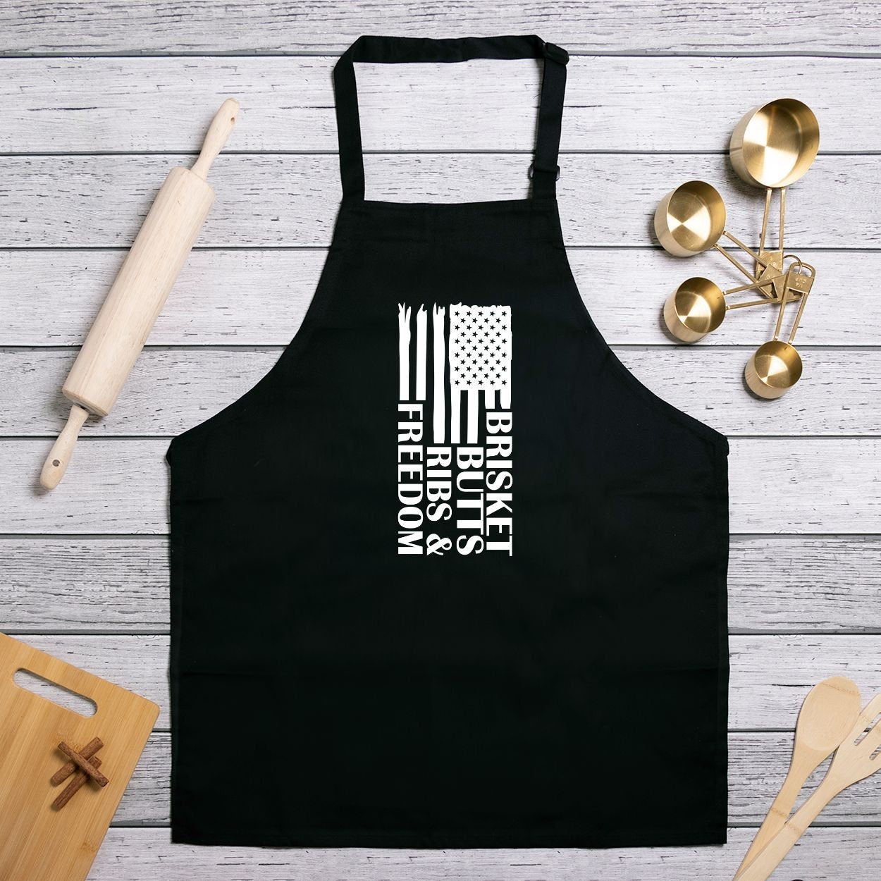 Brisket Flag Apron (Full-Length)