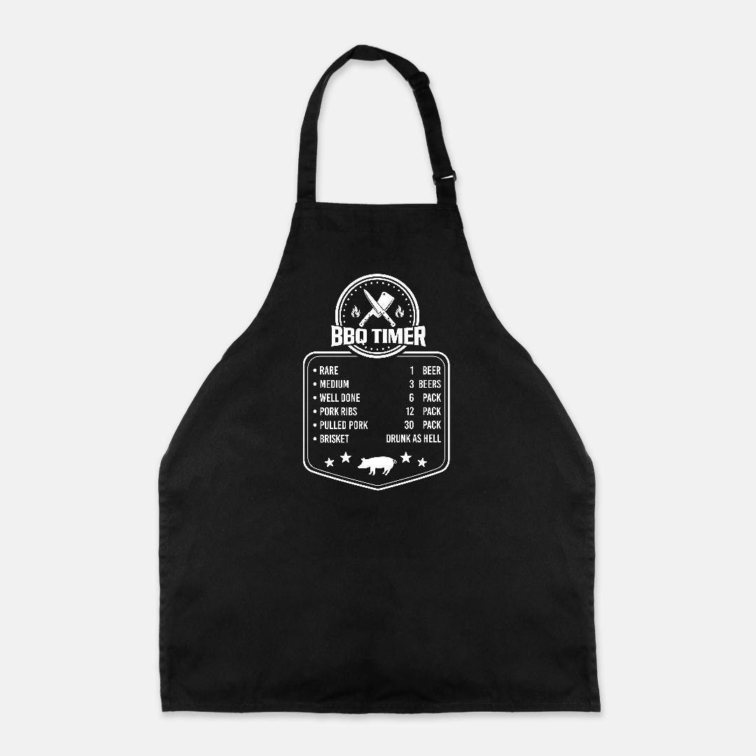 BBQ Timer Apron (Full-Length)