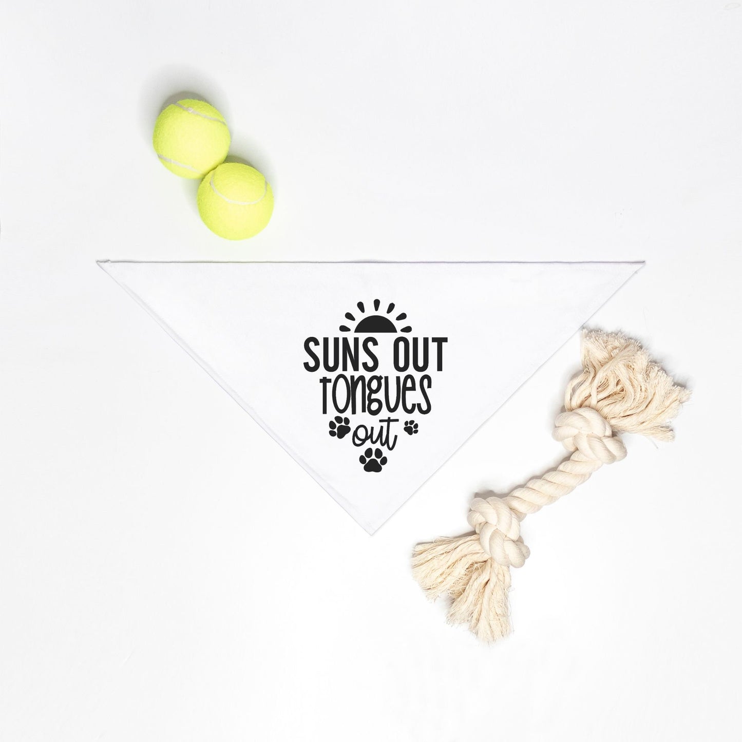 Suns out Tongues out Will sit for treats Small Breed Pet Bandana