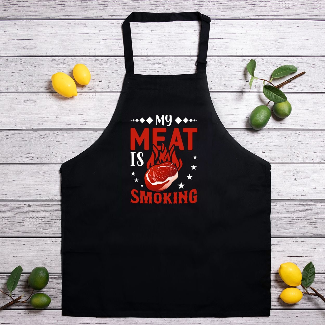My Meat is Smoking Apron (Full-Length)
