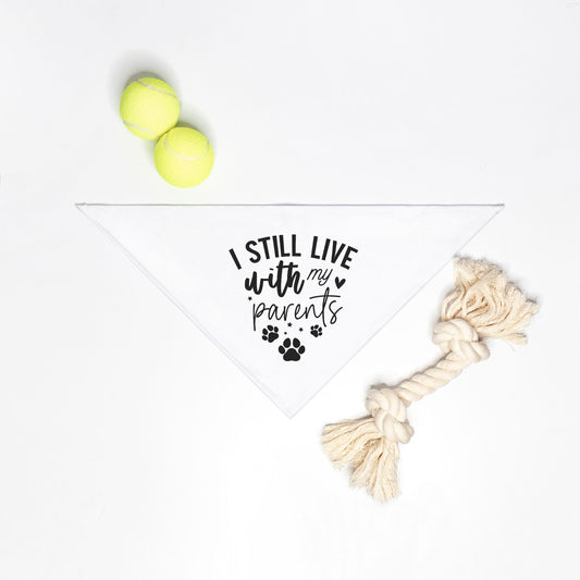 I still live with my parents Small Breed Pet Bandana
