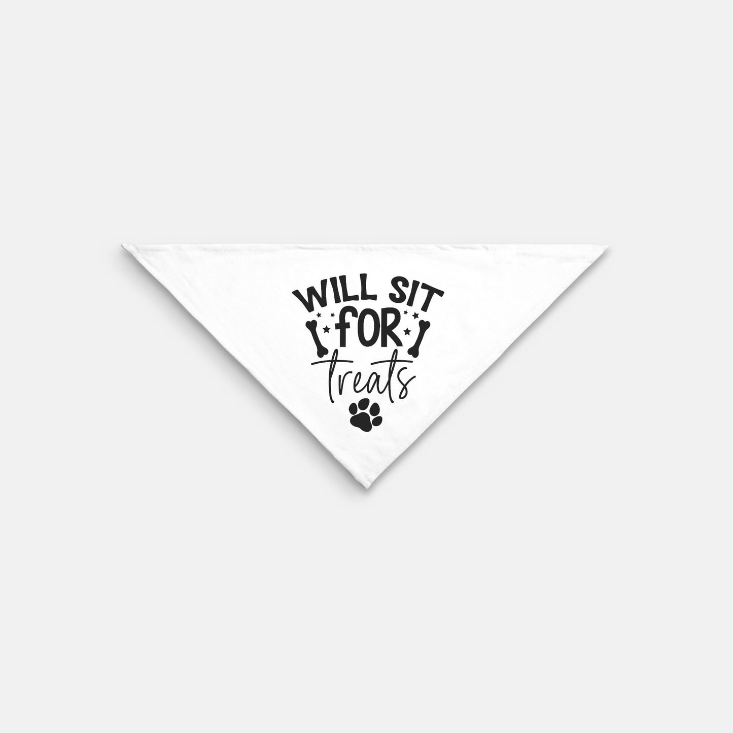 Will sit for treats Small Breed Pet Bandana