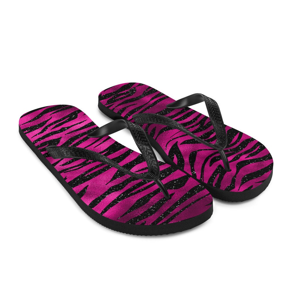 Boujee Animal Print Flip-Flops