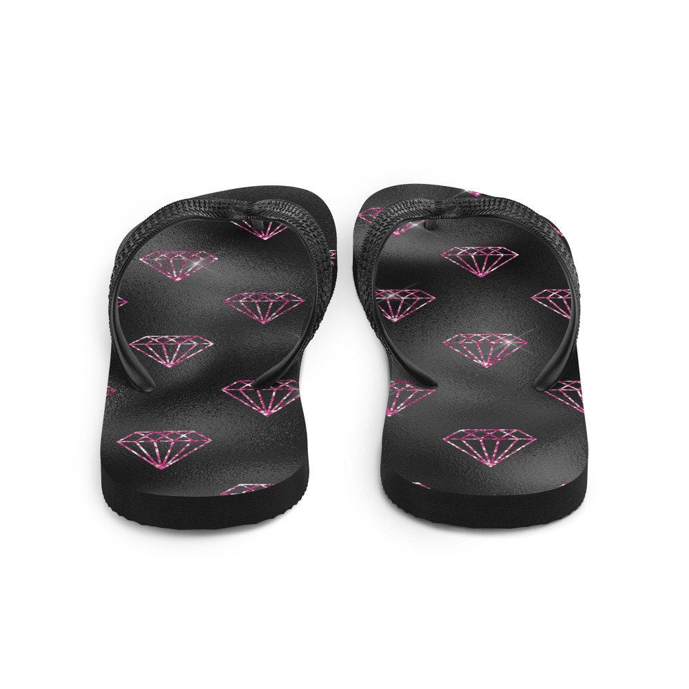 Hot Pink Diamonds Flip-Flops