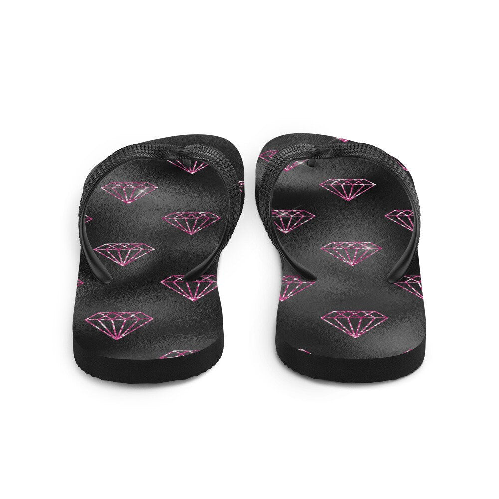Hot Pink Diamonds Flip-Flops