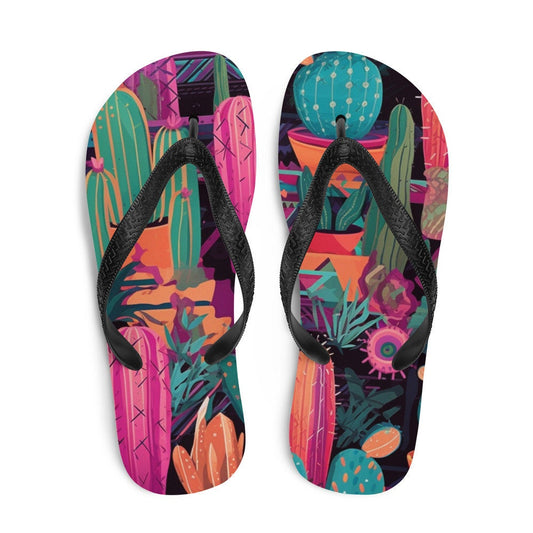 Western Cactus Flip-Flops