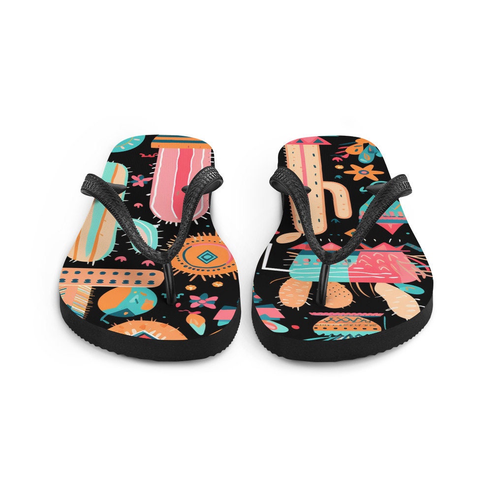 Fun time Cactus Flip-Flops