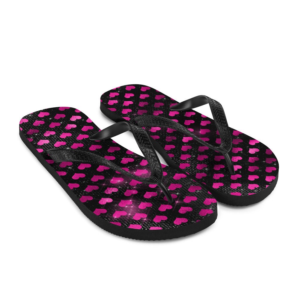 Purple Heart Flip-Flops