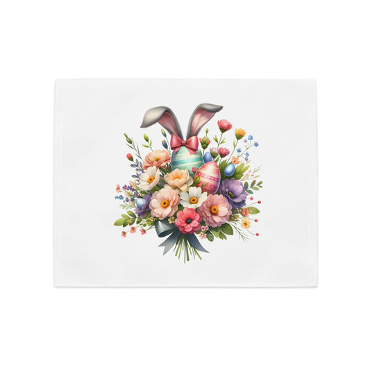 Easter Bouquet Placemat Set: Floral Bunny Table Decor