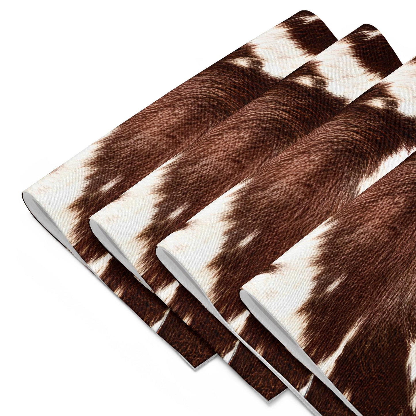 Cow Print Placemat Set: Country Western Table Decor