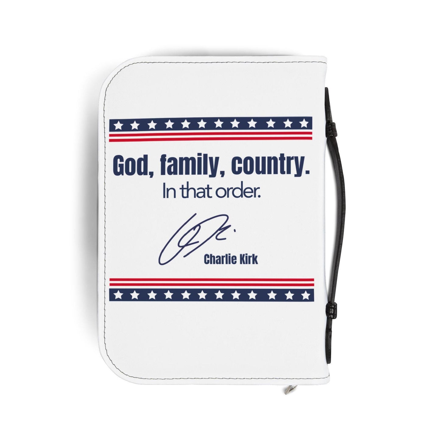 Patriotic Bible Cover, PU Leather, Inspirational Gift