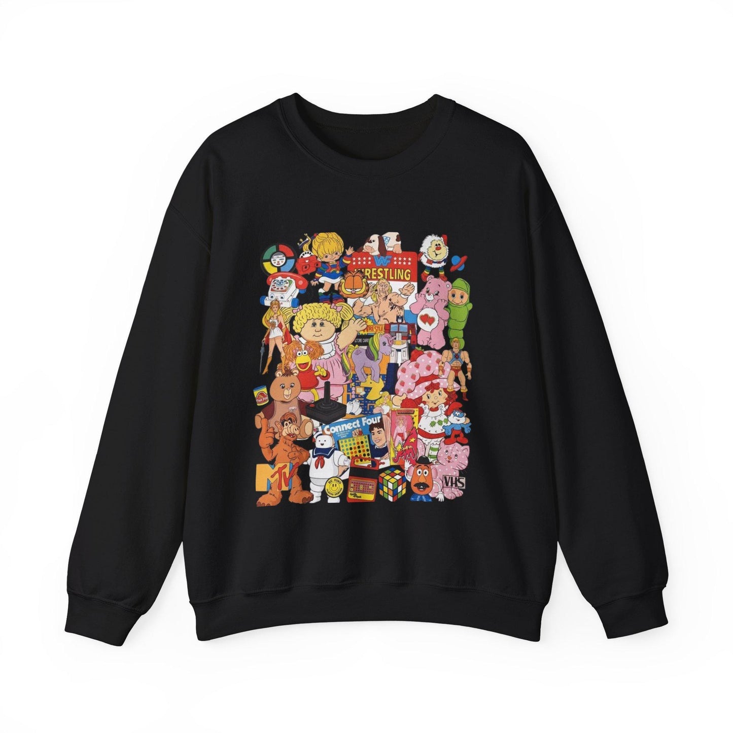 Retro Toy Collage 80s Cartoon Characters Retro 80s Characters Vintage Childhood Cartoons