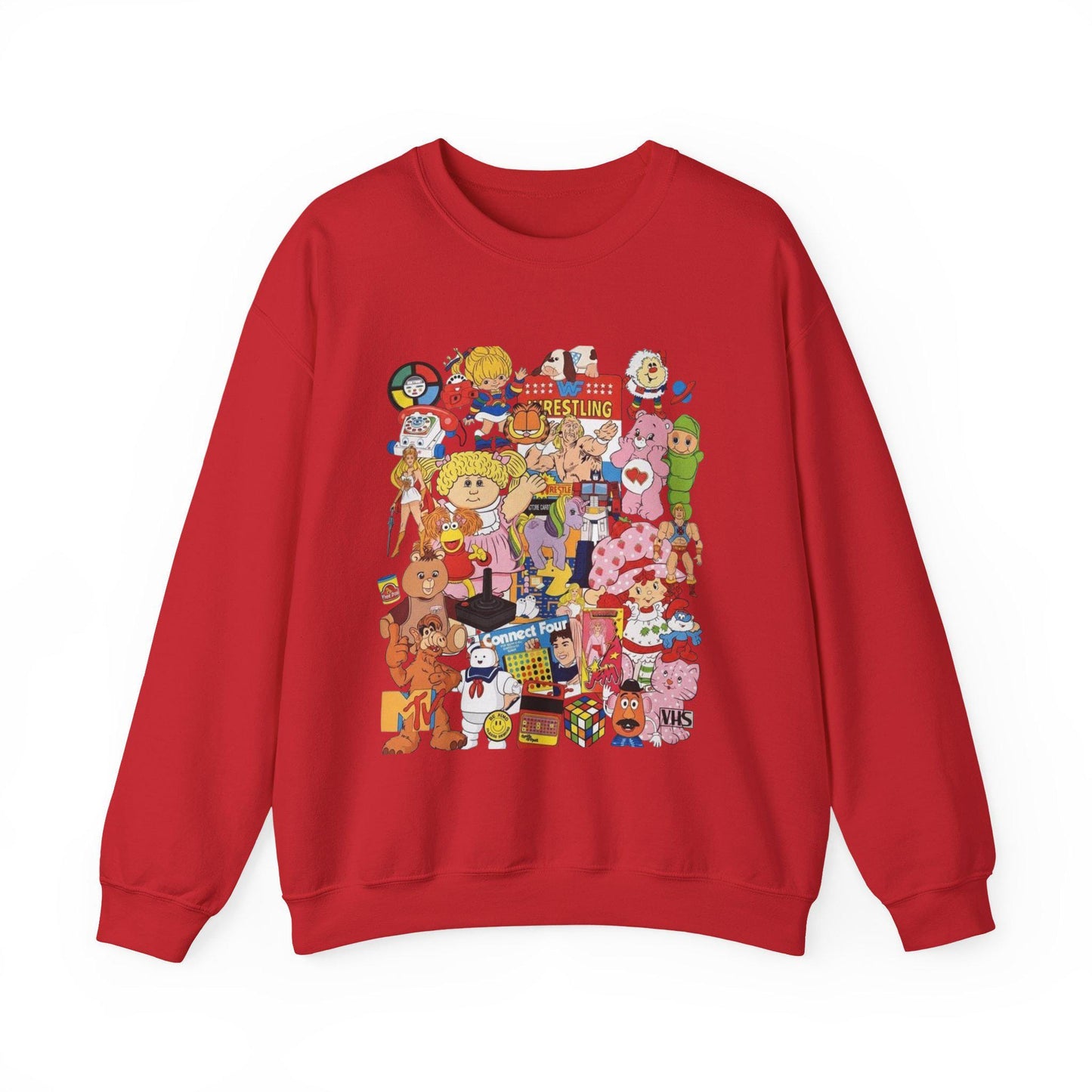 Retro Toy Collage 80s Cartoon Characters Retro 80s Characters Vintage Childhood Cartoons
