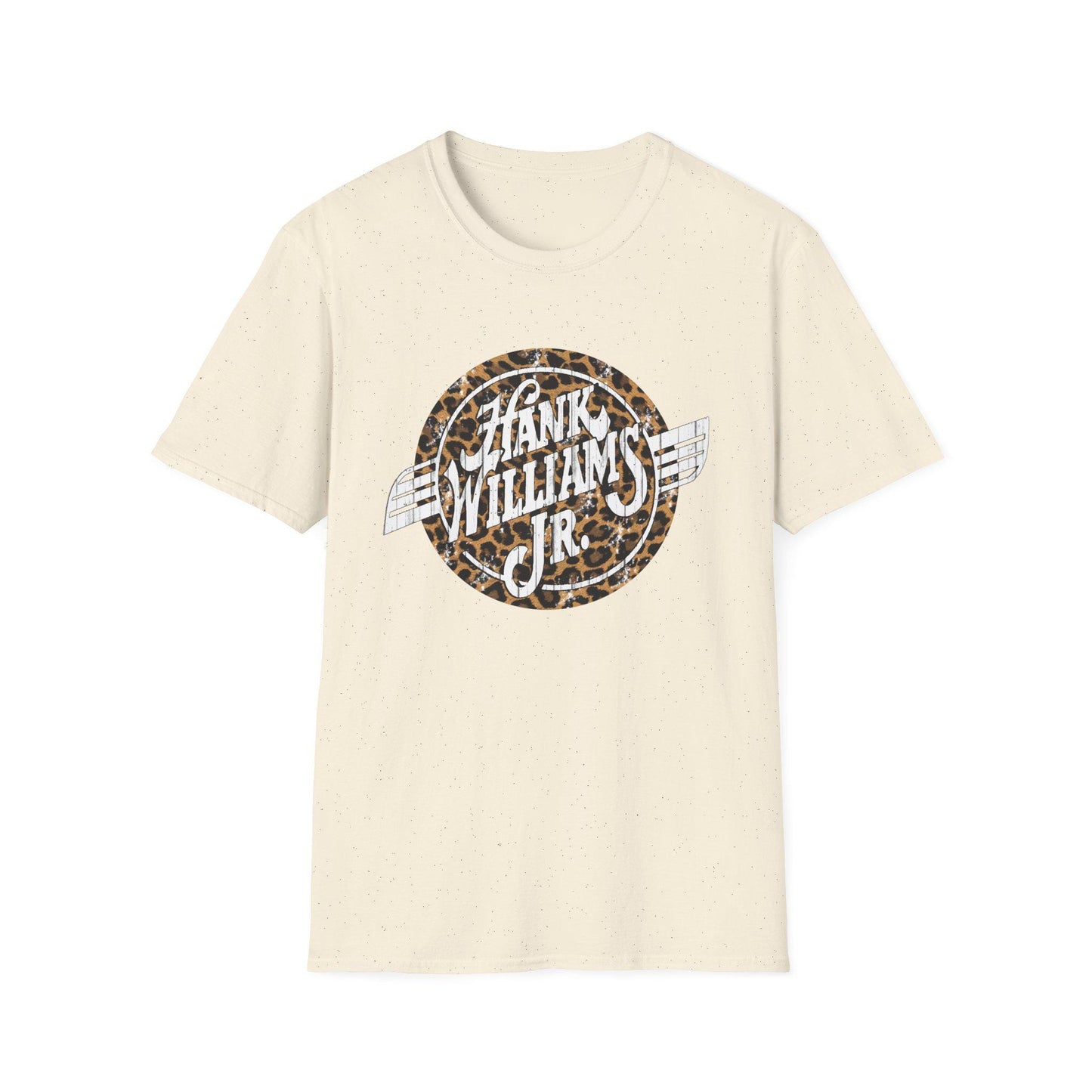 Vintage Hank Jr. Leopard Logo T-Shirt, Rebel Country Music