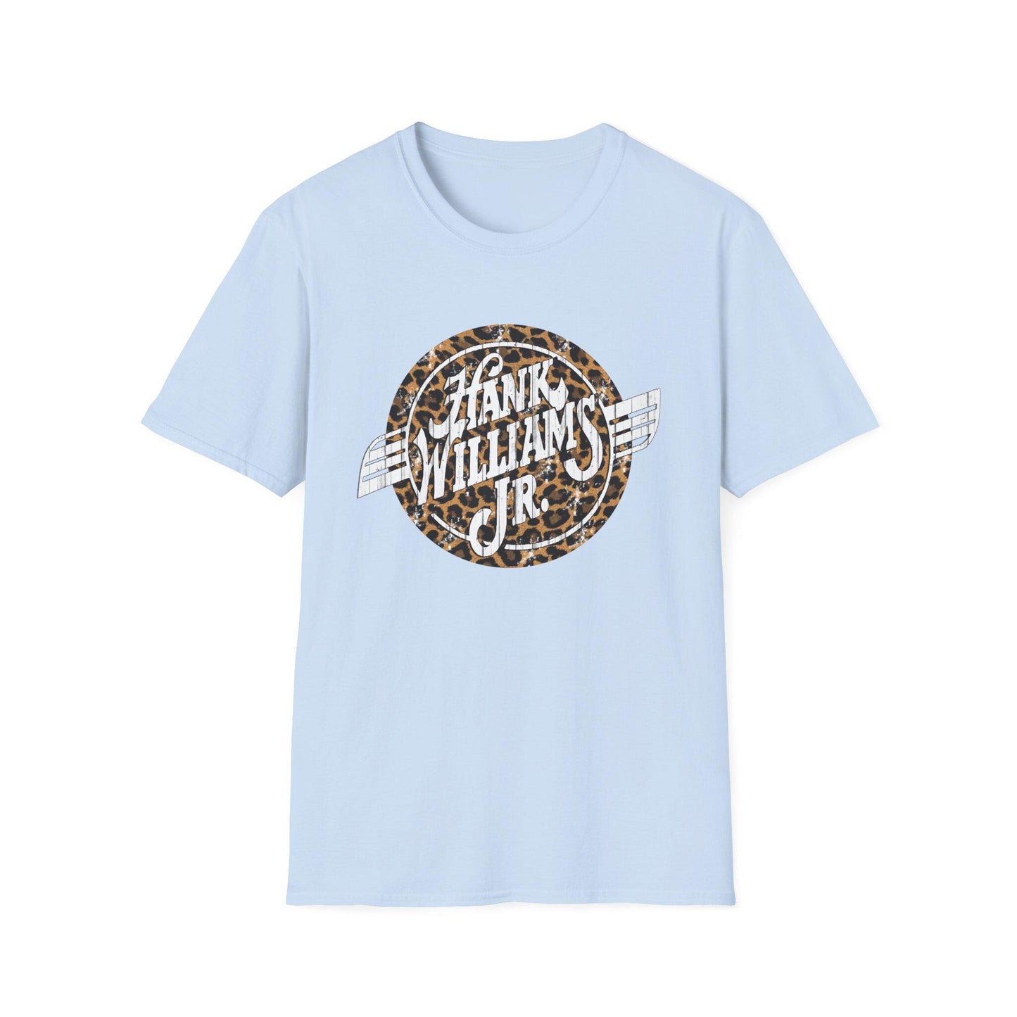 Vintage Hank Jr. Leopard Logo T-Shirt, Rebel Country Music