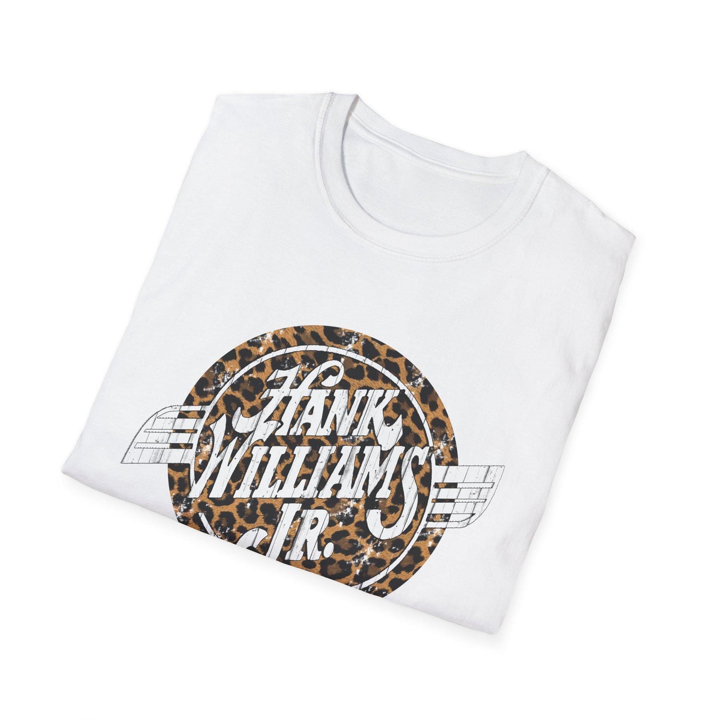 Vintage Hank Jr. Leopard Logo T-Shirt, Rebel Country Music