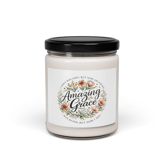 Grace Floral Soy Candle, 9oz Scented Home Decor