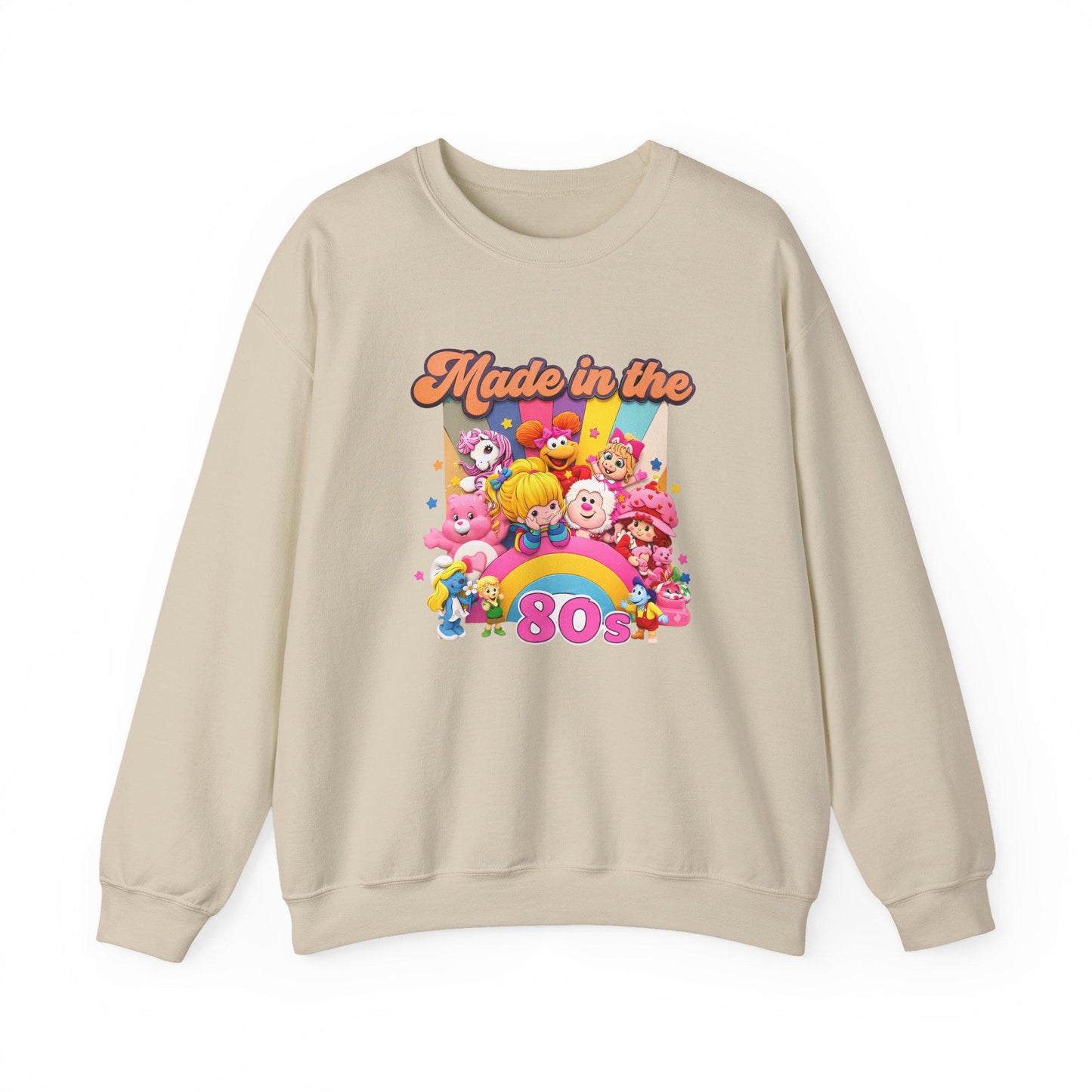 80s Cartoon Crewneck Sweatshirt - Retro Nostalgia Throwback