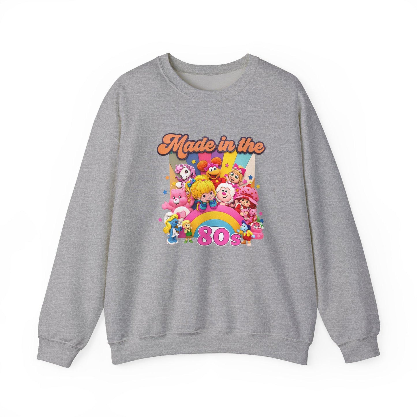 80s Cartoon Crewneck Sweatshirt - Retro Nostalgia Throwback
