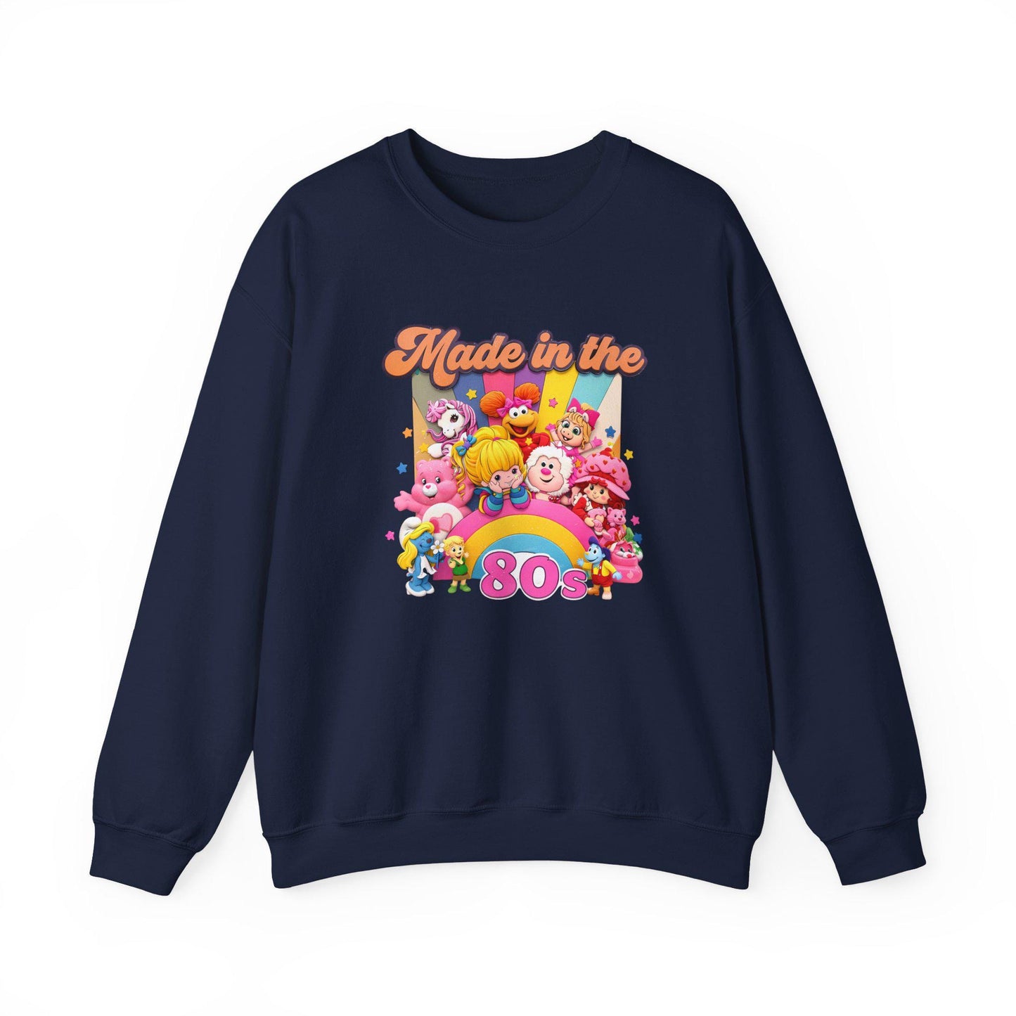 80s Cartoon Crewneck Sweatshirt - Retro Nostalgia Throwback