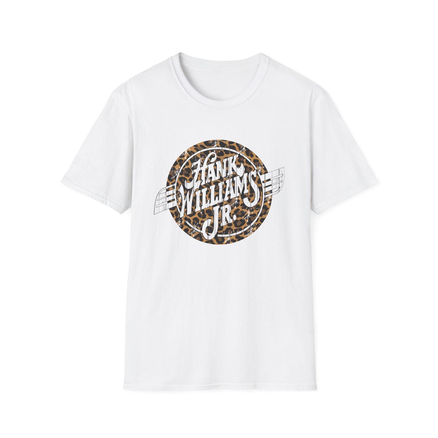 Vintage Hank Jr. Leopard Logo T-Shirt, Rebel Country Music