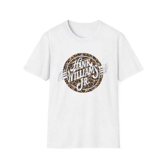 Vintage Hank Jr. Leopard Logo T-Shirt, Rebel Country Music
