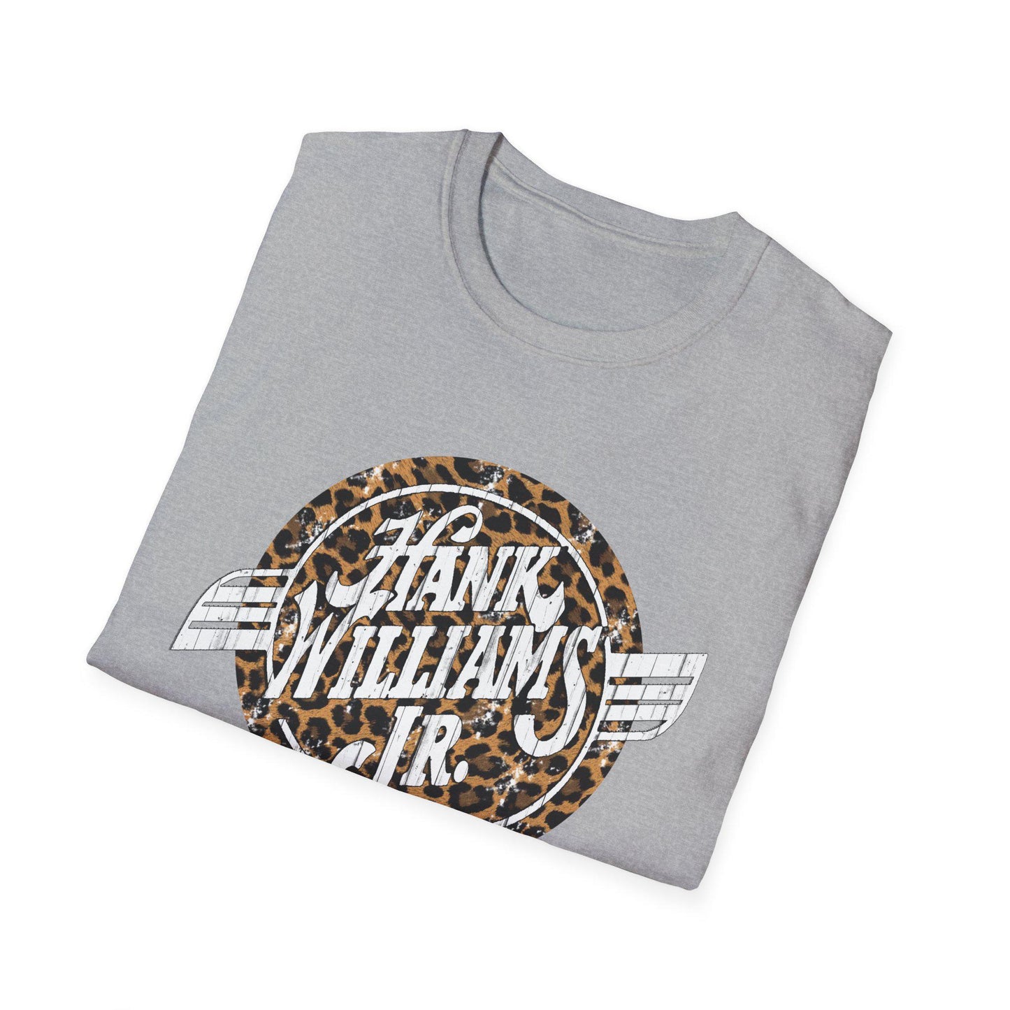 Vintage Hank Jr. Leopard Logo T-Shirt, Rebel Country Music